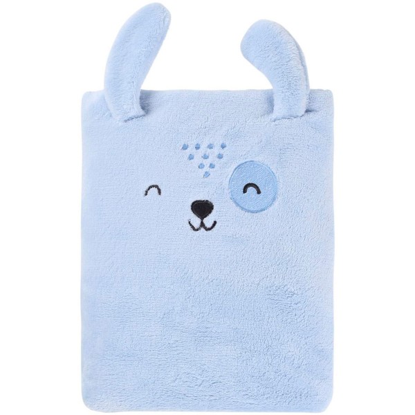 Cobertor Microfibra Manta Bebê Mamu Bichuus Cachorro Azul