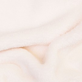 Cobertor Microfibra com Capuz Ursinho Manta Bebê Mamu Bichuus Off-White