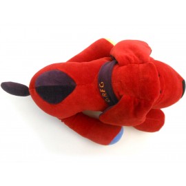 Bichinho Cachorro Vermelho em Plush Antialérgico com Certificado do Inmetro Zip Toys